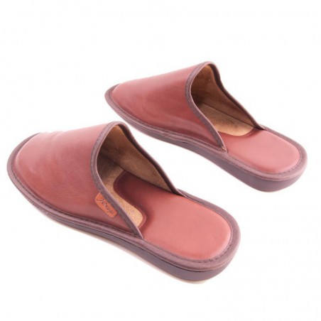 ZAPATILLA PIEL ABIERTA MARINO