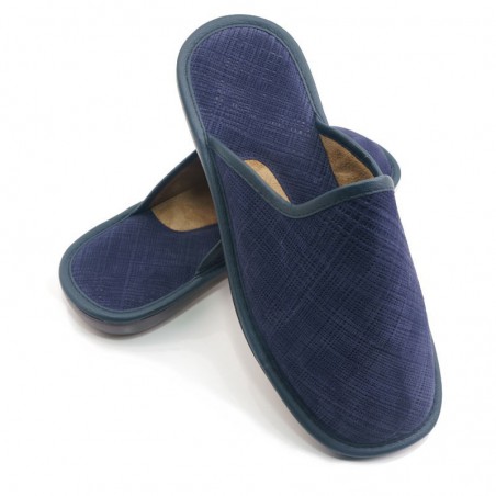 ZAPATILLA PIEL ABIERTA MARINO