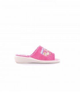 Zapatilla Flower rizo azul