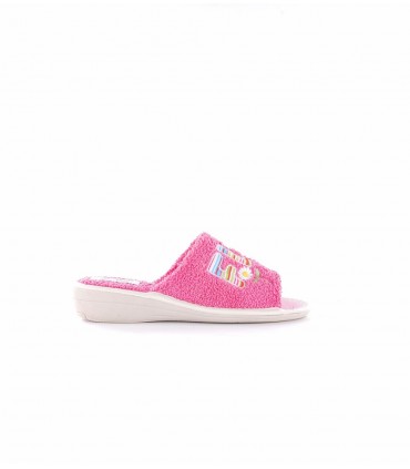 Zapatilla Flower rizo azul
