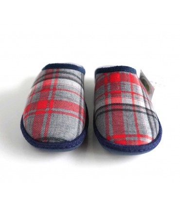 Zapatilla Casa J Ortega C208 Marino Gris Rojo