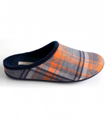 Zapatilla Casa J Ortega V238 Marino Gris Naranja