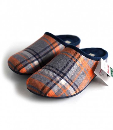Zapatilla Casa J Ortega V238 Marino Gris Naranja