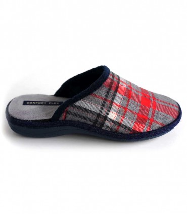 Zapatilla Casa J Ortega C208 Marino Gris Rojo