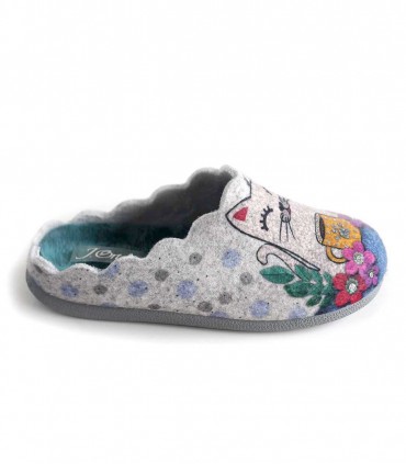 copy of Zapatilla Casa J Ortega Mujer Cuña 1801 Gris