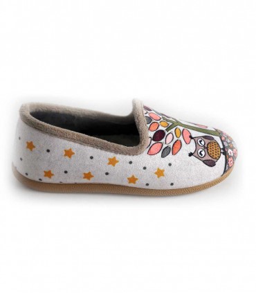 Diseño Ecológico: Zapatillas Cerradas Buhos Grises 1955